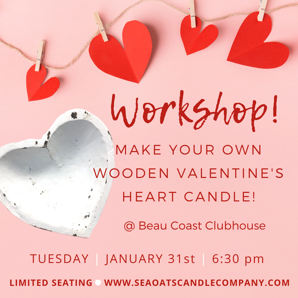 PRIVATE PARTY: Beau Coast Private Heart Candle Workshop