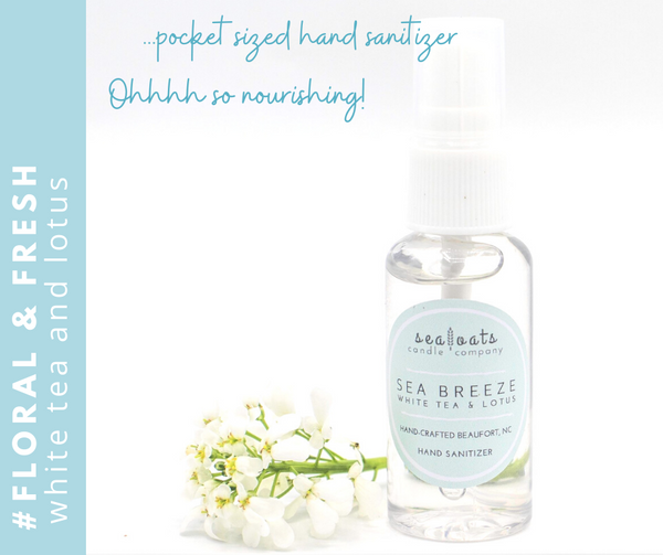 Hand Sanitizer: Coastal Bliss | Sea Breeze | Carolina Christmas | Winterberry | 1 oz. Spray Bottle