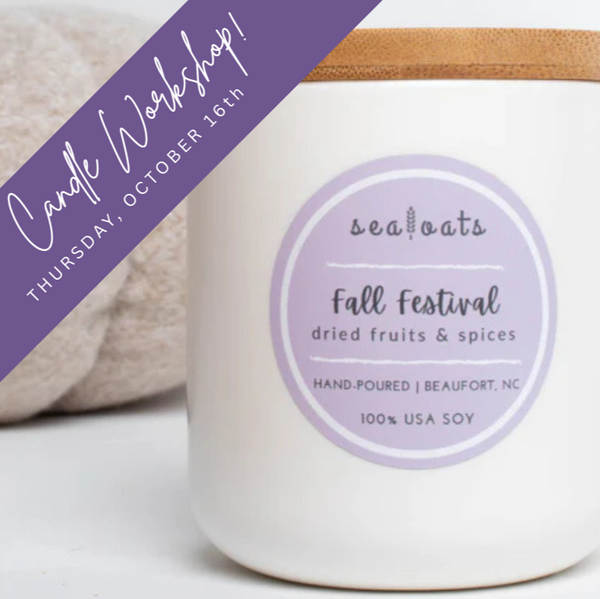 Candle Workshop at The Vault October 16th