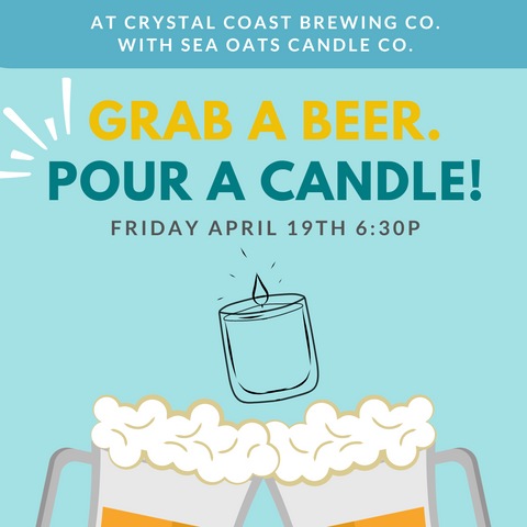 Make a Candle at Crystal Coast Brewing Company!