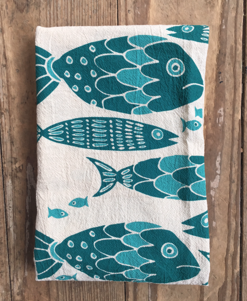Fish Tribe Tea Towel