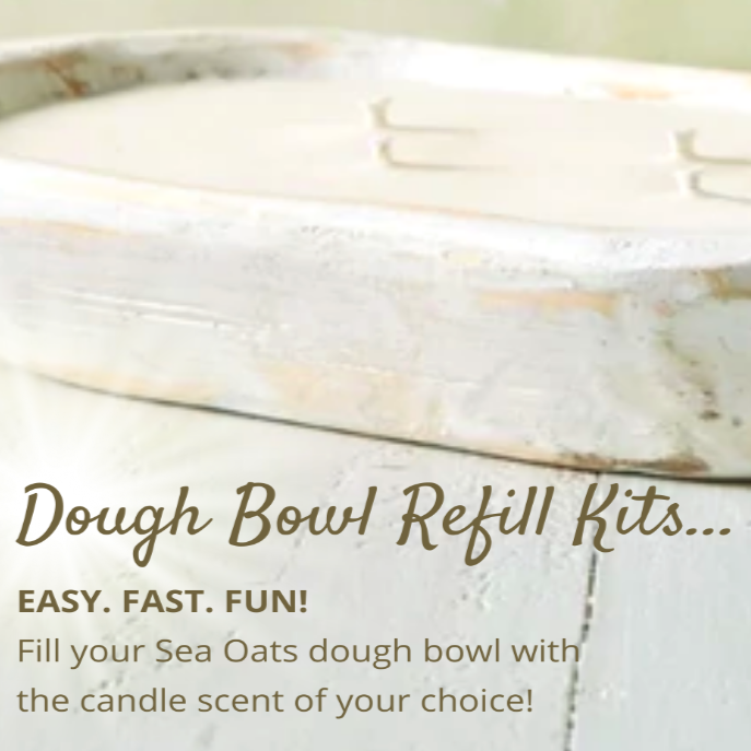 Refill Kit: Dough Bowl Candle 4-Wicks – Sea Oats Candle Company